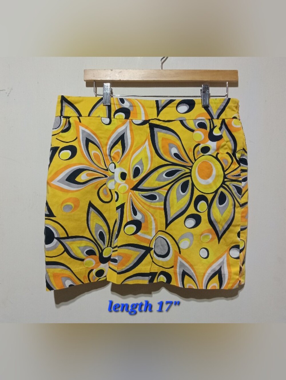 Loudmouth Ladies Golf White & Yellow Skort